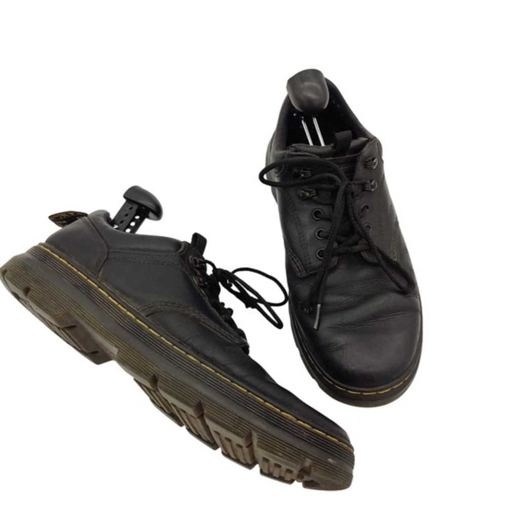 Dr Martens Mens Grunge Utility Punk Alt Reeder Leather Black Shoes 12 No-Slip